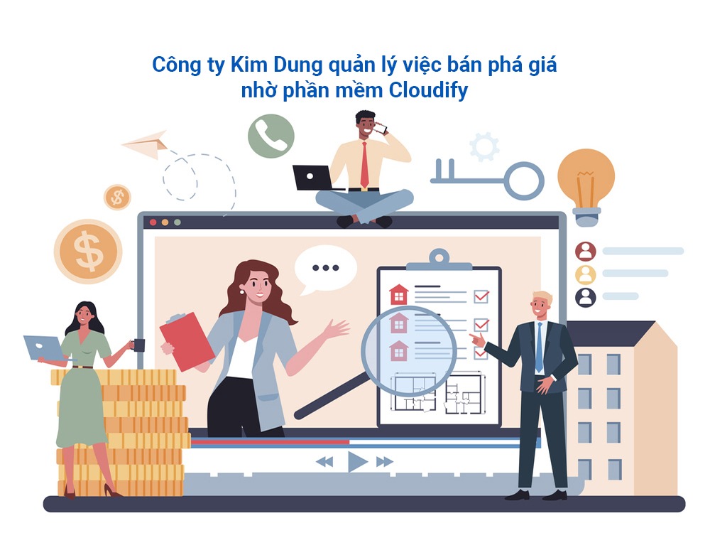 Công ty Kim Dung quản lý việc bán phá giá nhờ phần mềm Cloudify 