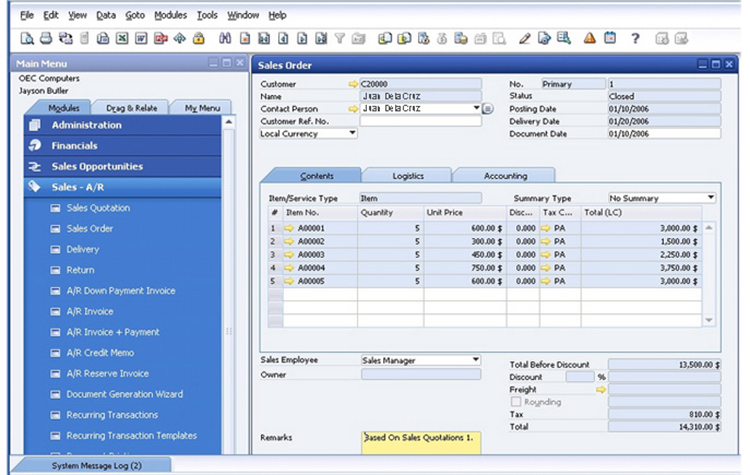 Lợi ích của SAP ERP