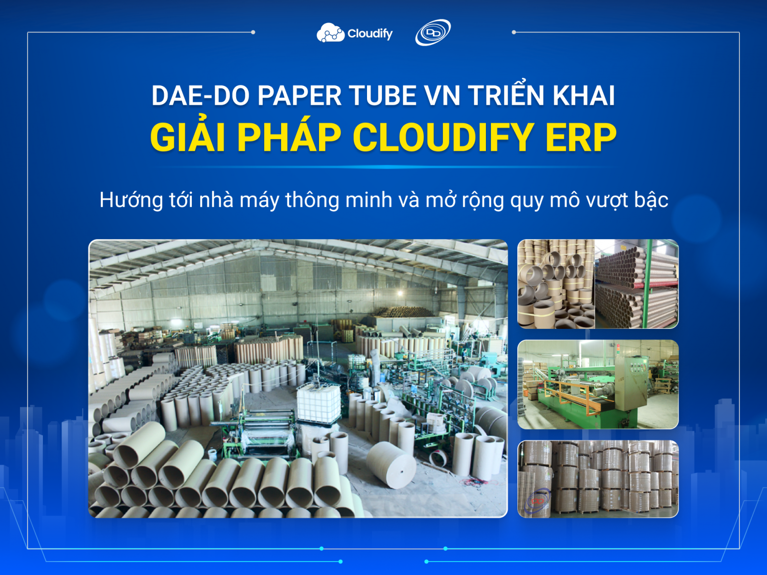 Công ty sản xuất giấy Daedo triển khai giải pháp Cloudify ERP Hướng