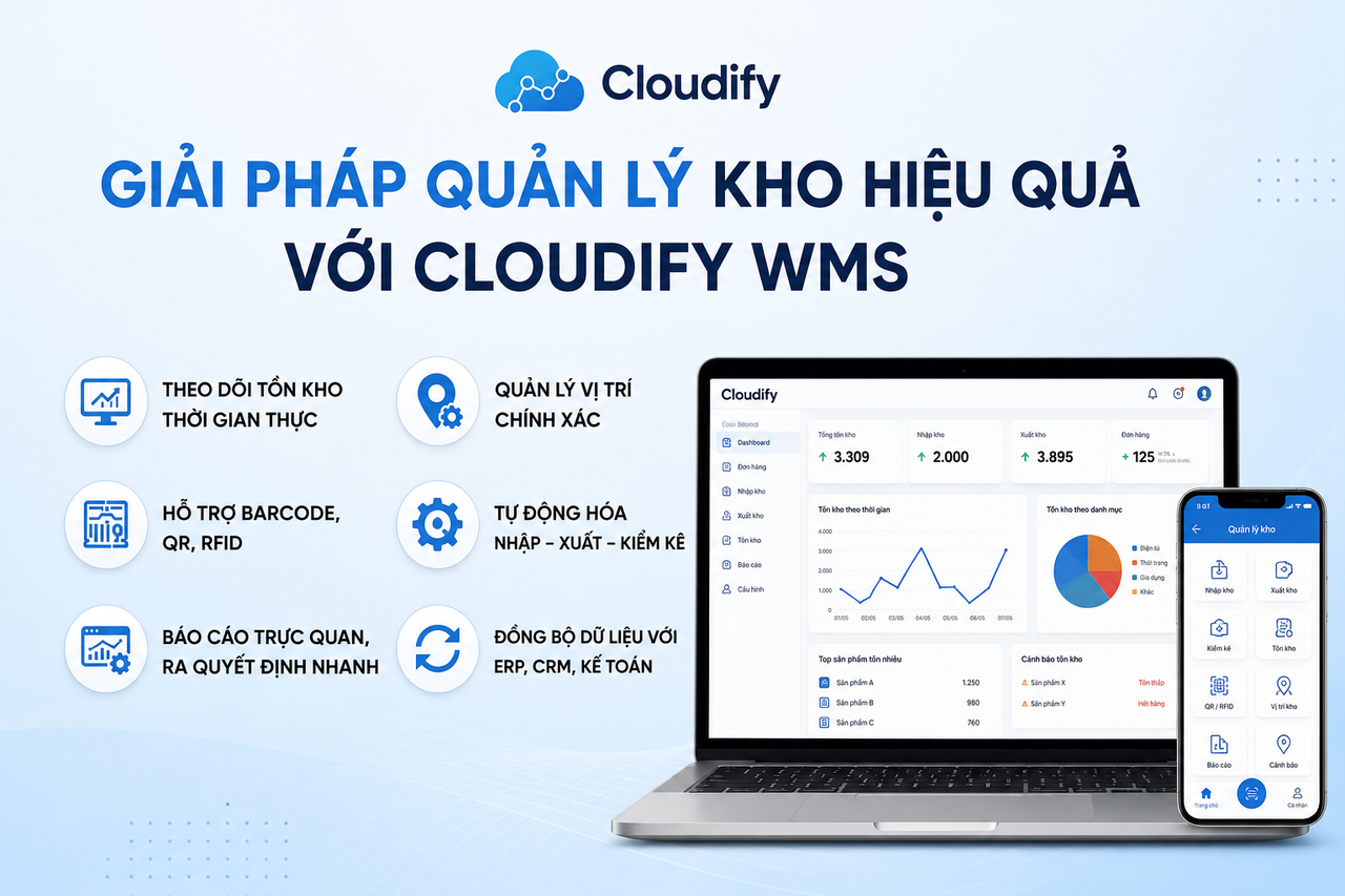 Giải pháp quản lý kho hiệu quả với Cloudify WMS